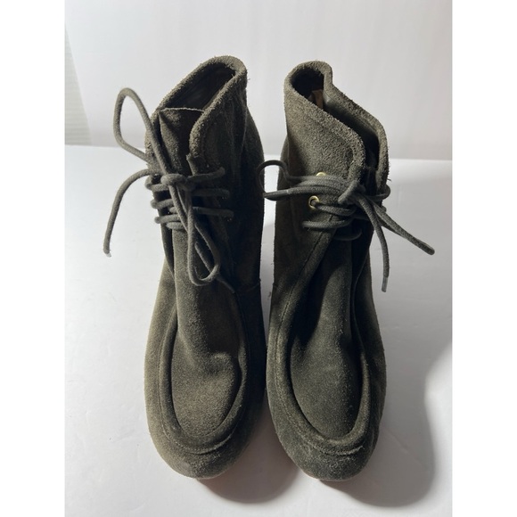 Michael kors Dark Olive Suede Ankle Boots - Picture 1 of 8